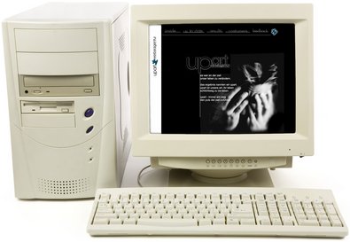 Rechner mit erster Upart Homepage